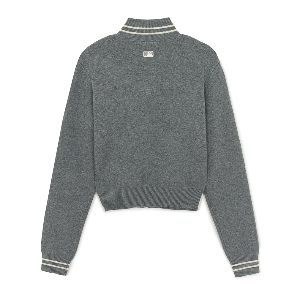 MLB 女版長袖復古水洗針織衫 Monogram系列 紐約洋基隊 (3FKCM0154-50MGD)