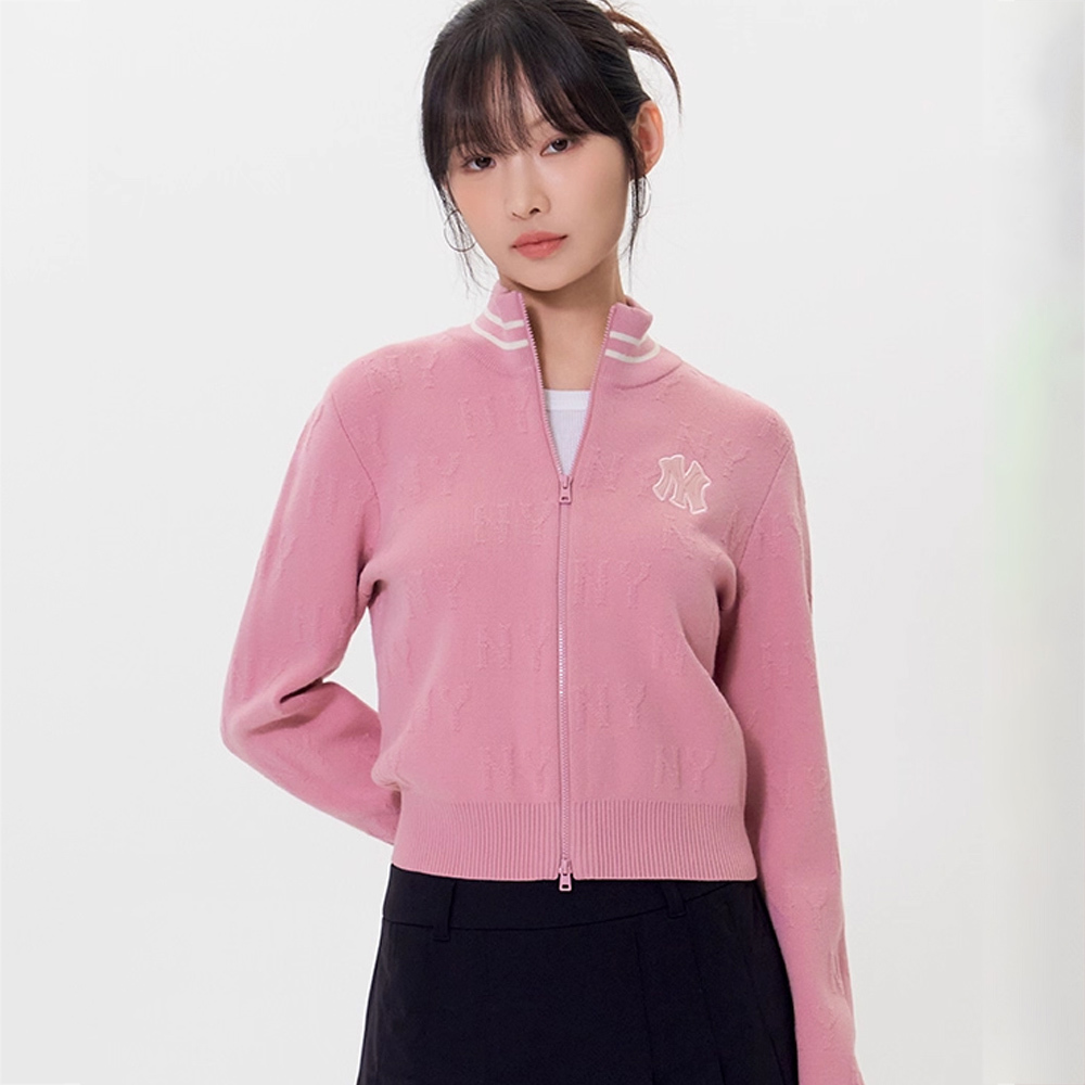 MLB Korea MLB 女版長袖復古水洗針織衫 Monogram系列 紐約洋基隊 (3FKCM015