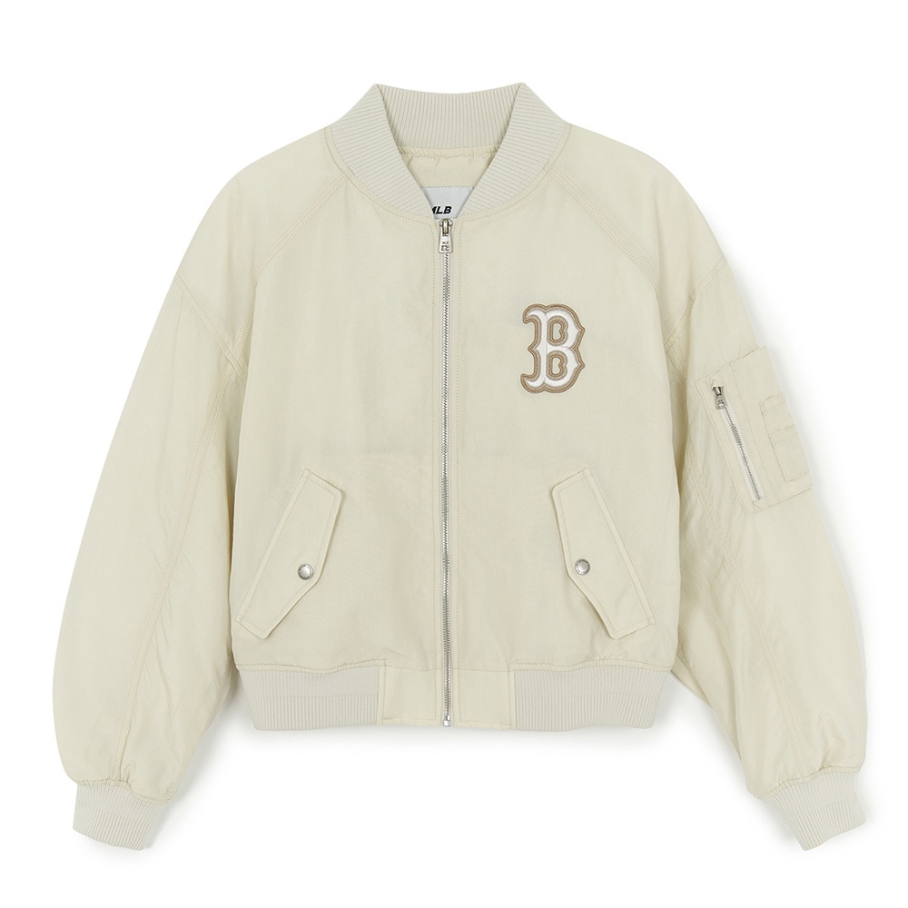 MLB 女版棒球外套 尼龍外套 波士頓紅襪隊 (3FJPB0254-43CRD)