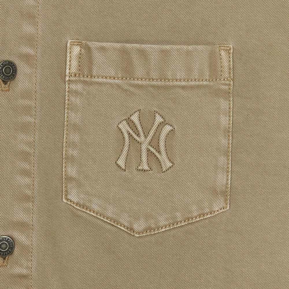 MLB 牛仔丹寧長袖襯衫 Varsity系列 紐約洋基隊 (3ADRV0254-50BGS)