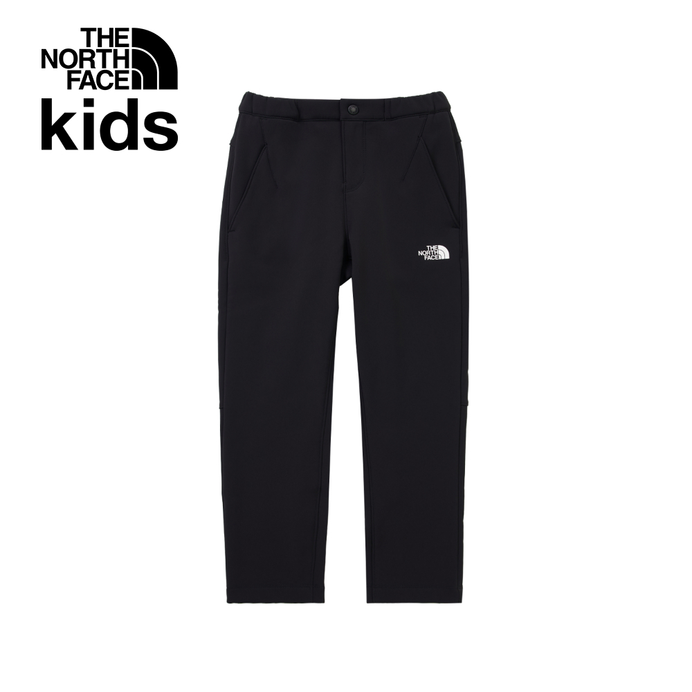 The North Face北面兒童黑色DWR防潑水戶外徒步長褲｜8DVZJK3
