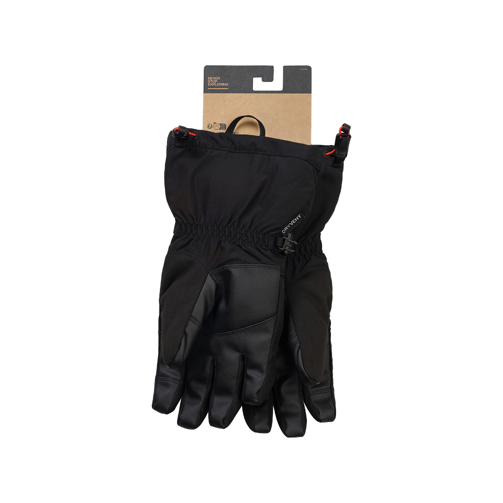 The North Face北面男女款黑色DRYVENT防水手套｜89QGJK3