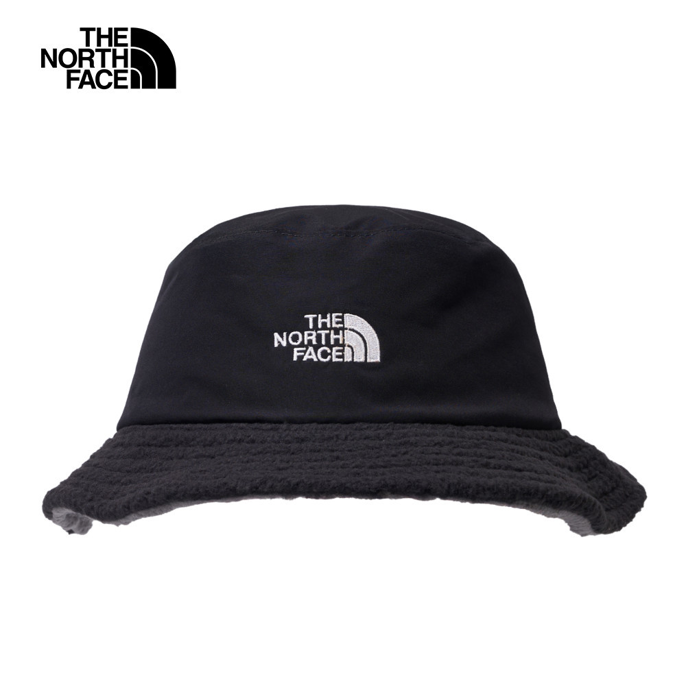 The North Face北面男女款黑色DWR防潑水漁夫帽｜8CHTWOO