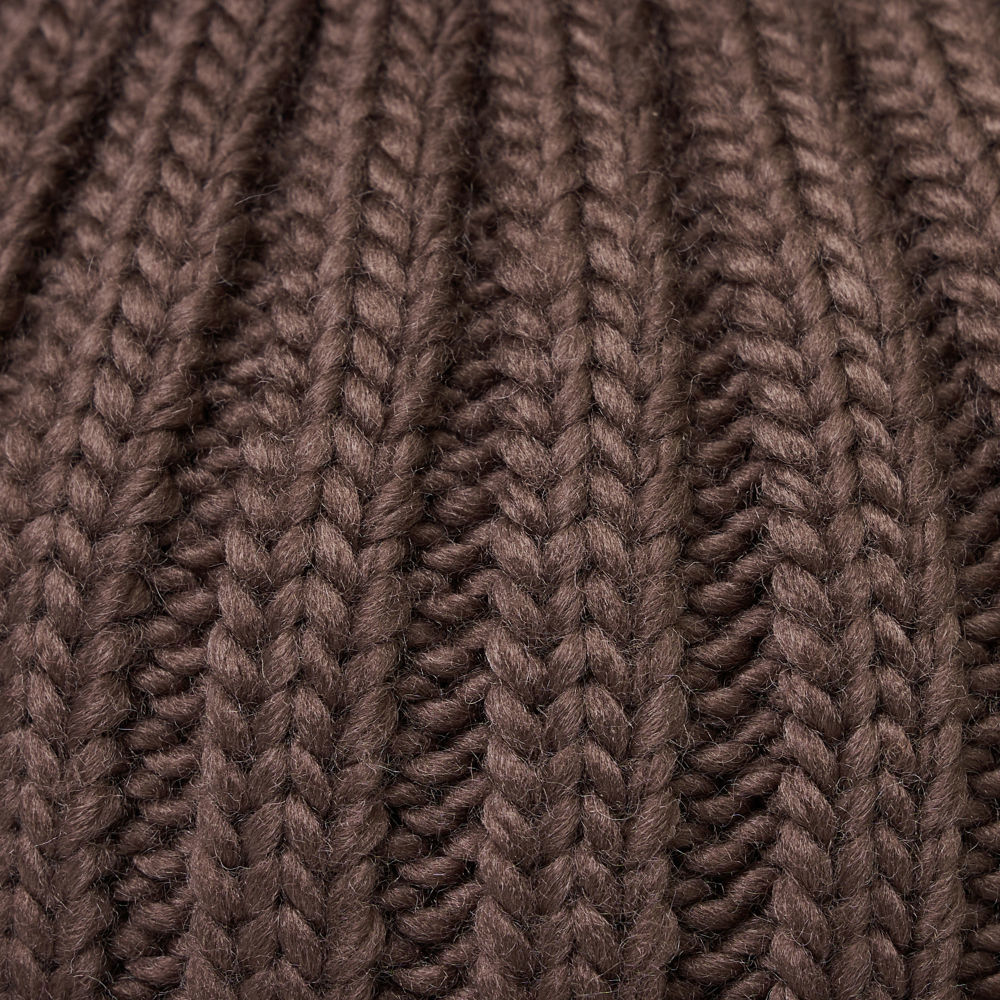 The North Face北面男女款棕色品牌LOGO毛帽｜7WJO88O