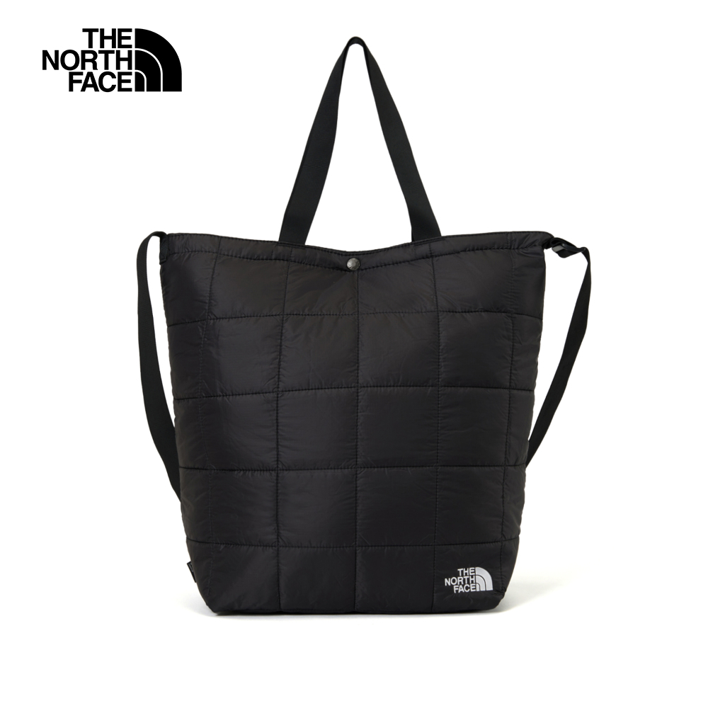 The North Face北面男女款黑色品牌LOGO托特包｜8F5KJK3