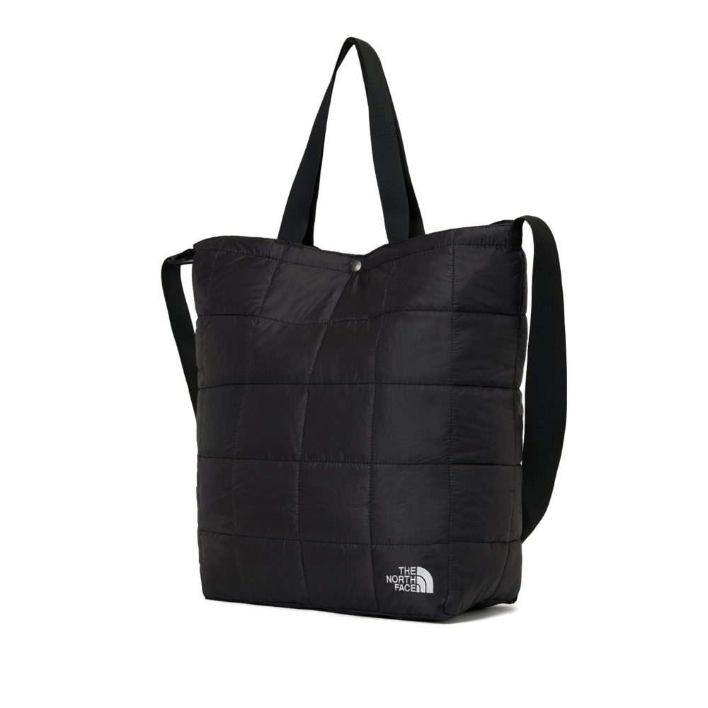 The North Face北面男女款黑色品牌LOGO托特包｜8F5KJK3