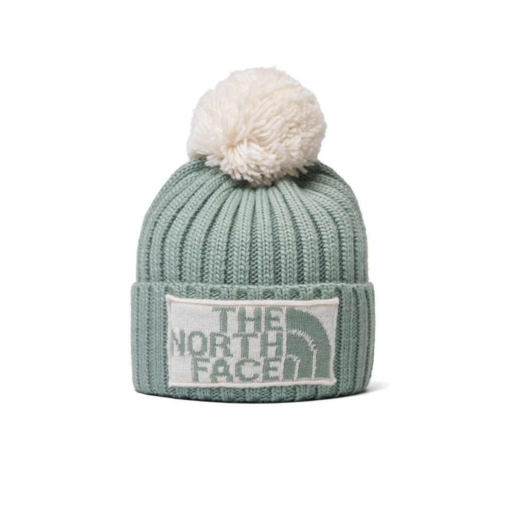 The North Face北面男女款綠色品牌LOGO毛帽｜7WJODI4