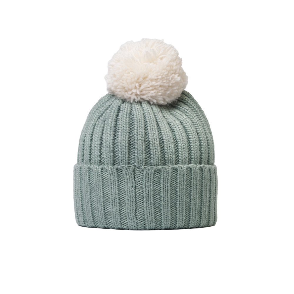 The North Face北面男女款綠色品牌LOGO毛帽｜7WJODI4