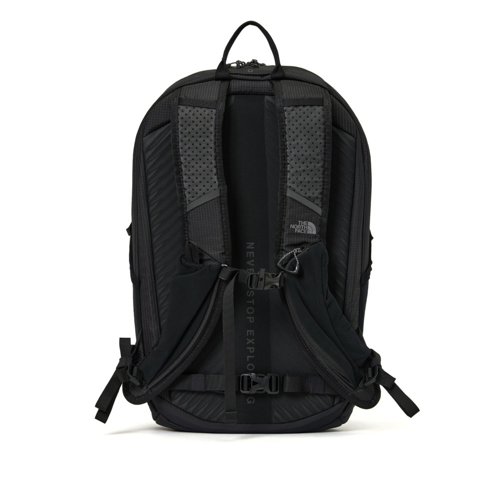 The North Face北面男女款黑色舒適背負休閒後背包｜8E9ZJK3