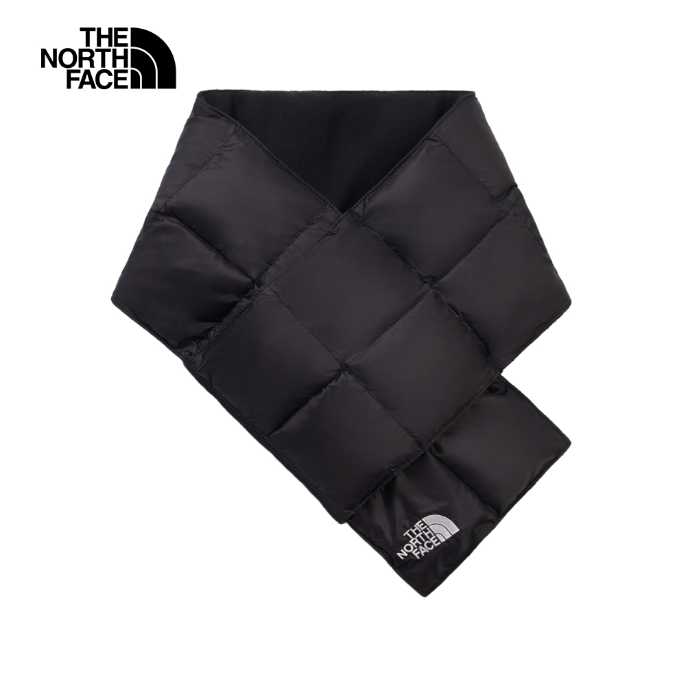 The North Face北面男女款黑色保暖圍巾｜8F5HJK3