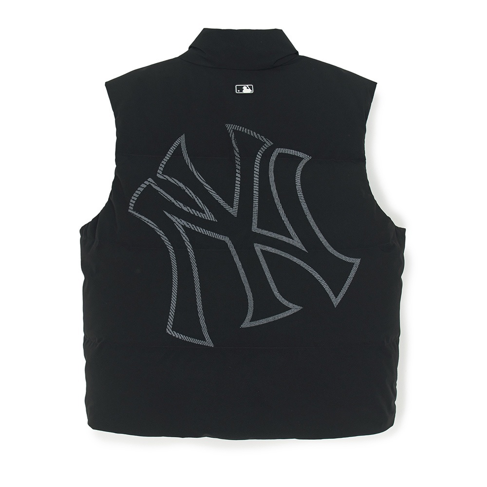 MLB 背後大Logo羽絨背心 紐約洋基隊 (3ADVB0156-50BKS)