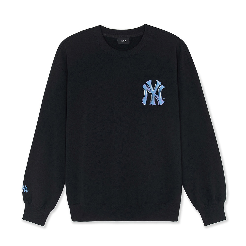 MLB 背後大Logo長袖大學T 紐約洋基隊 (3AMTB3254-50BKS)