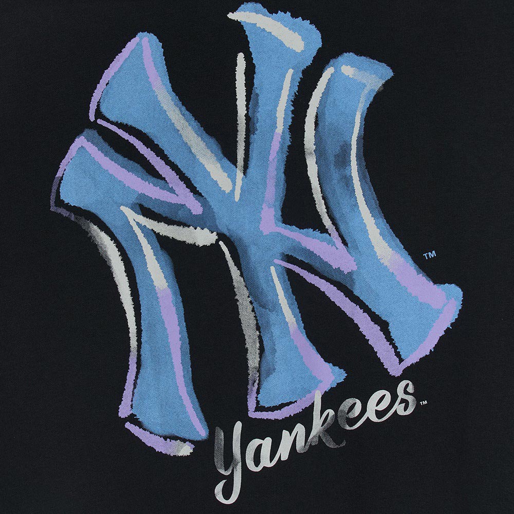 MLB 背後大Logo長袖大學T 紐約洋基隊 (3AMTB3254-50BKS)