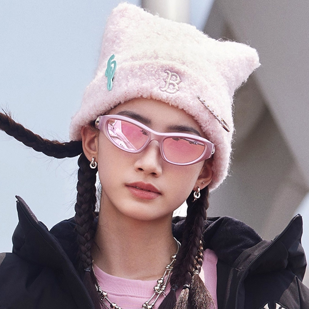 MLB 貓耳針織毛帽 波士頓紅襪隊 (3ABNB1156-43PKL)