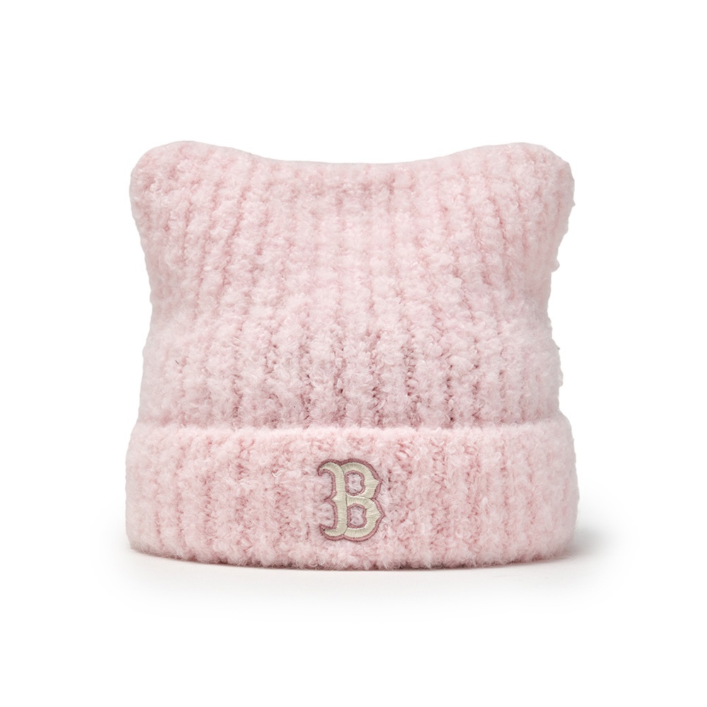 MLB 貓耳針織毛帽 波士頓紅襪隊 (3ABNB1156-43PKL)