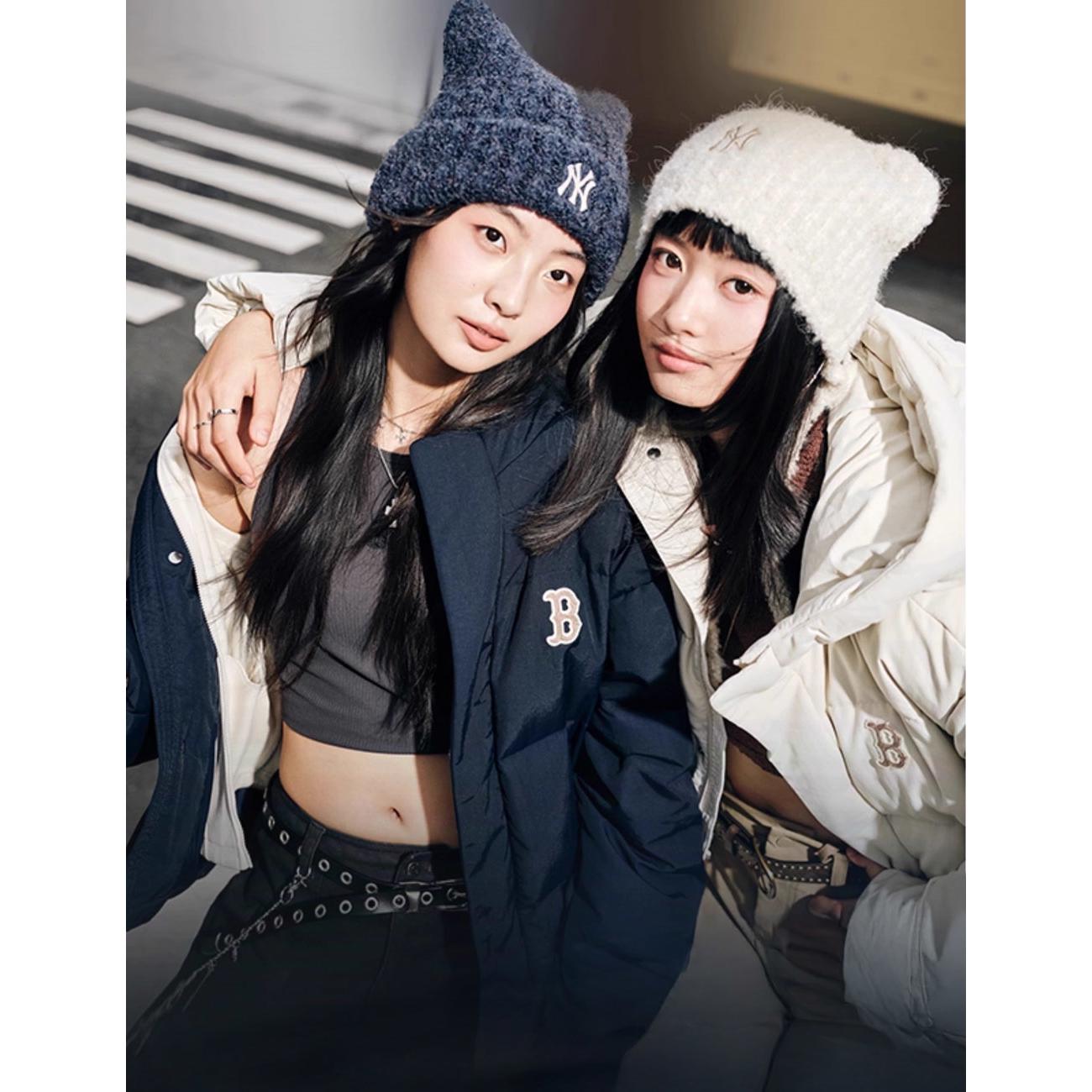 MLB 貓耳針織毛帽 紐約洋基隊 (3ABNB1156-50CRS)