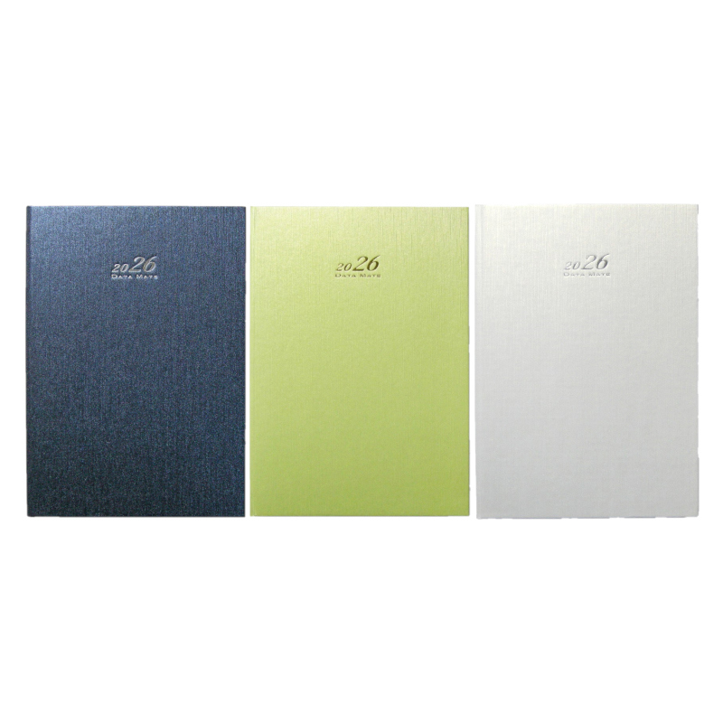 DATAMATE 2026年 典雅精裝 精裝本 32K DM-32148-嫩綠色/藍色/珍珠白