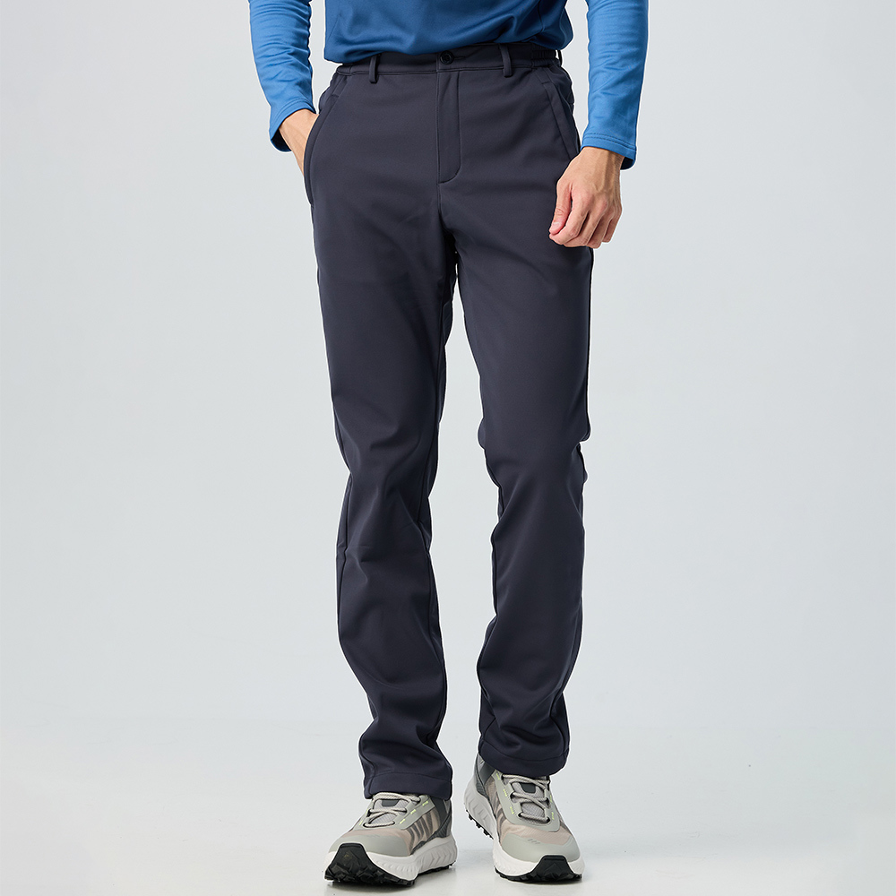 男款SOFTSHELL防風保暖長褲(A1PA2503M藏青/刷毛/防風保暖/台灣製造)