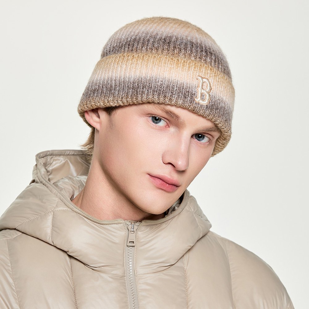 MLB 漸層針織毛帽 波士頓紅襪隊 (3ABNV0656-43BGD)