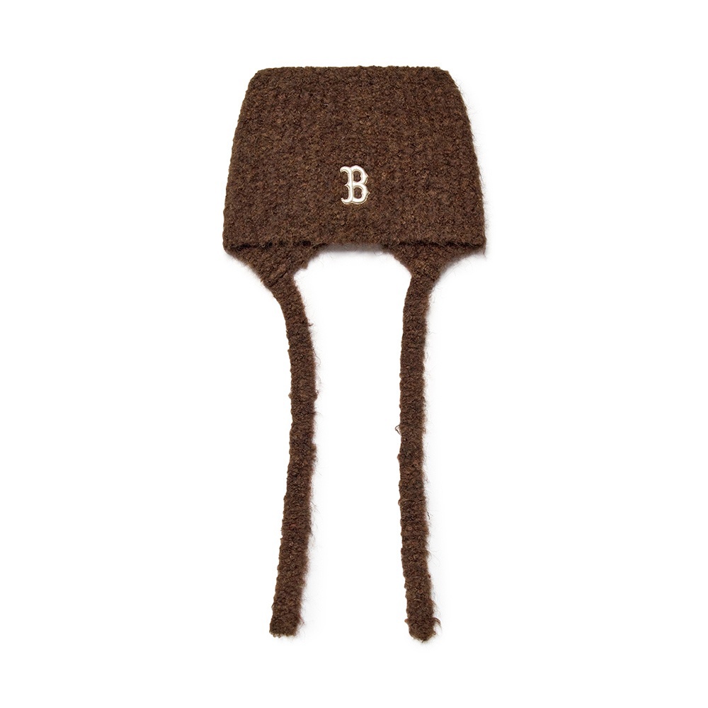 MLB 貓耳針織毛帽 護耳造型毛帽 波士頓紅襪隊 (3ABNV0756-43BRP)