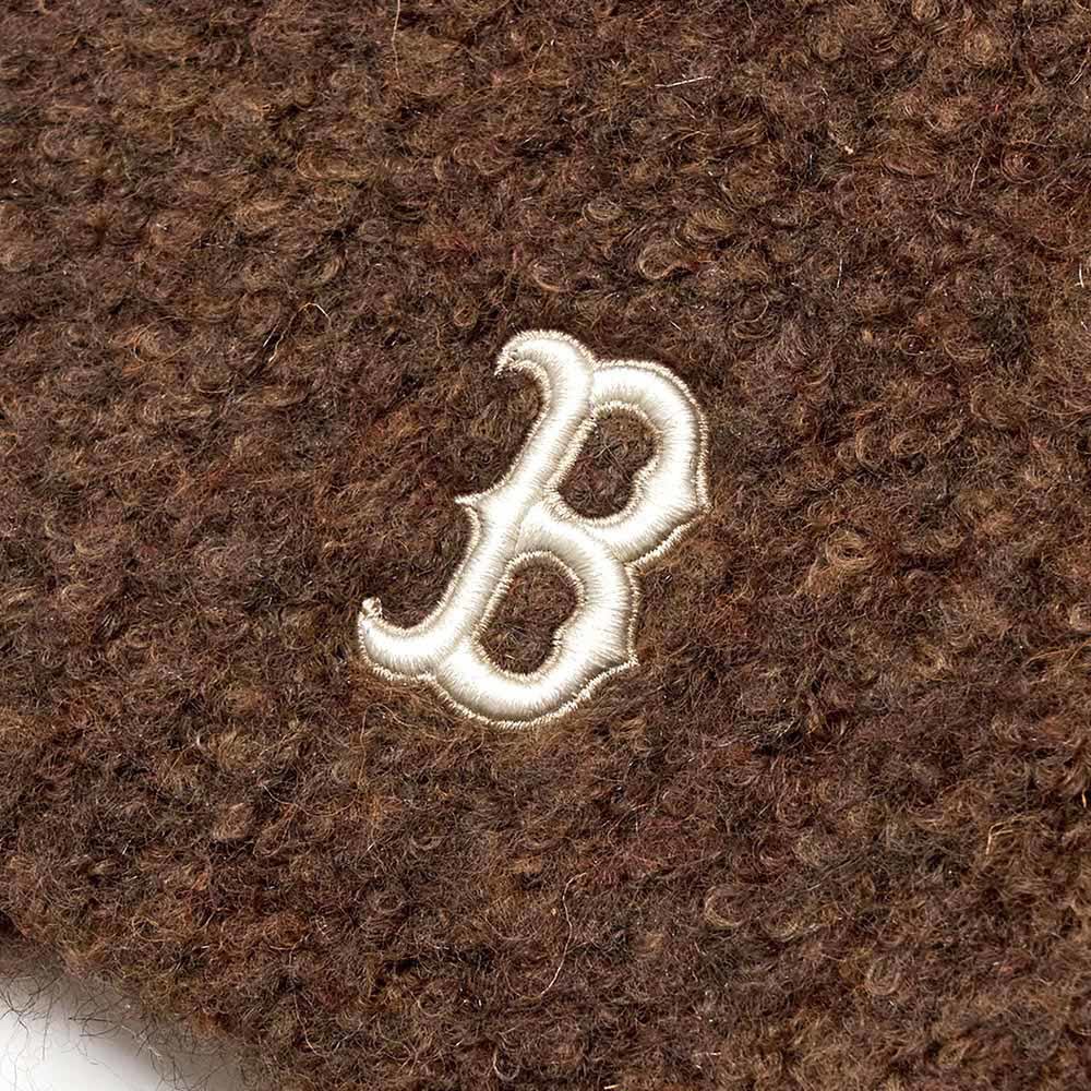 MLB 貓耳針織毛帽 護耳造型毛帽 波士頓紅襪隊 (3ABNV0756-43BRP)