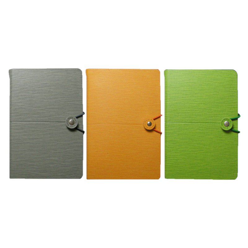 DATAMATE 2026年 原創藝品 6孔工商日誌 42K DM-741K-灰色/桔黃色/淺綠色