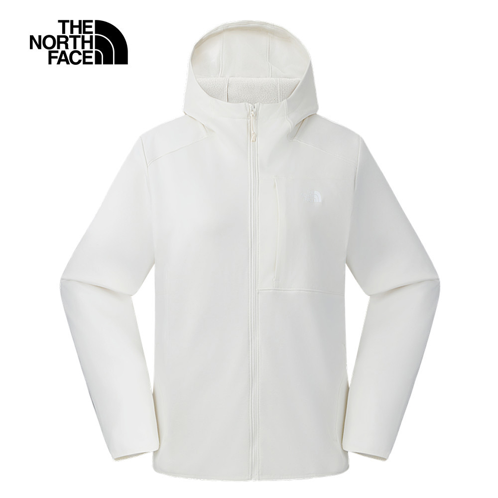 The North Face北面女款米白色抓絨外套｜8FJBQLI