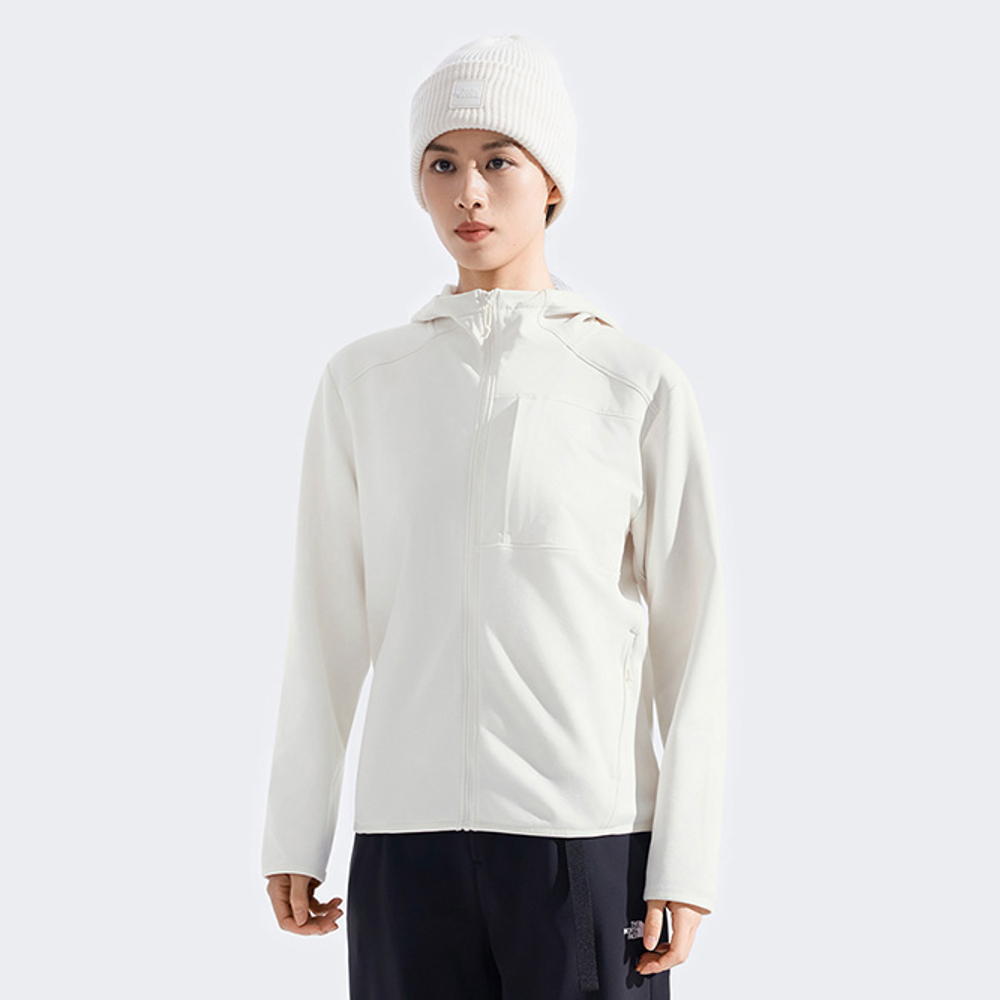 The North Face北面女款米白色抓絨外套｜8FJBQLI