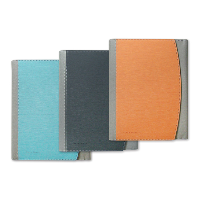 DATAMATE 2026年 典藏優雅 6孔工商日誌 25K DM-837J-黑色/湖水藍/桔色