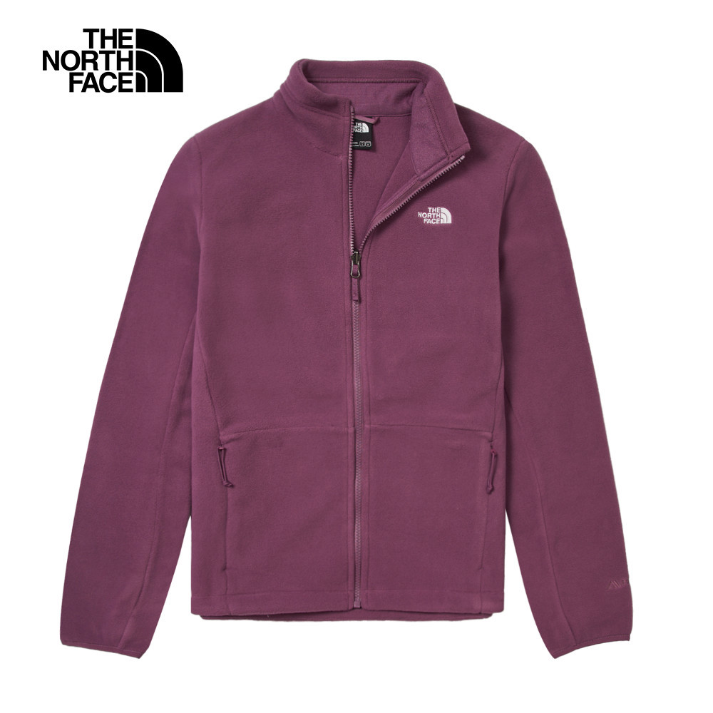 The North Face北面女款紫色抓絨外套｜83OL1NI