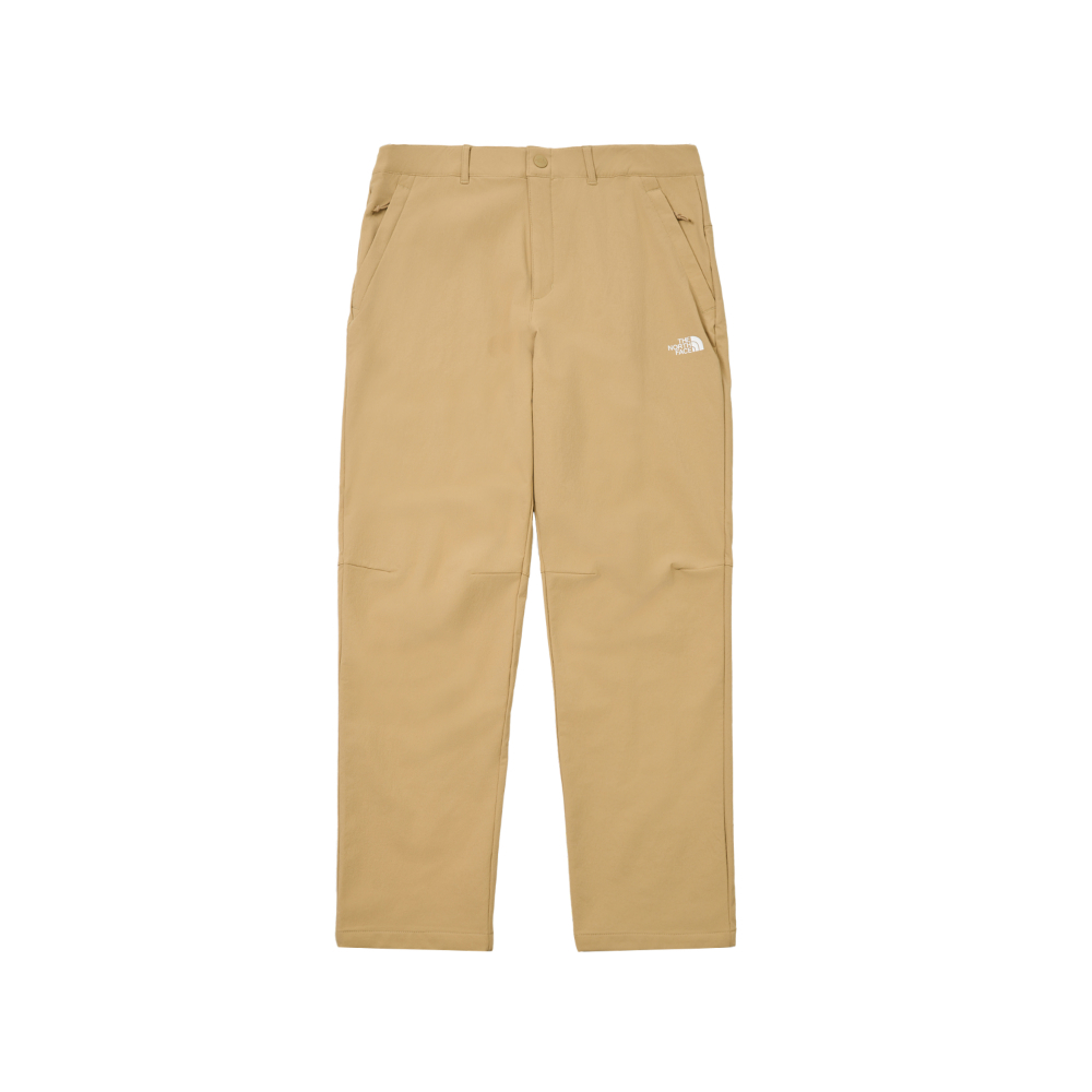 The North Face北面男款卡其色DWR防潑水戶外徒步長褲｜83OPLK5