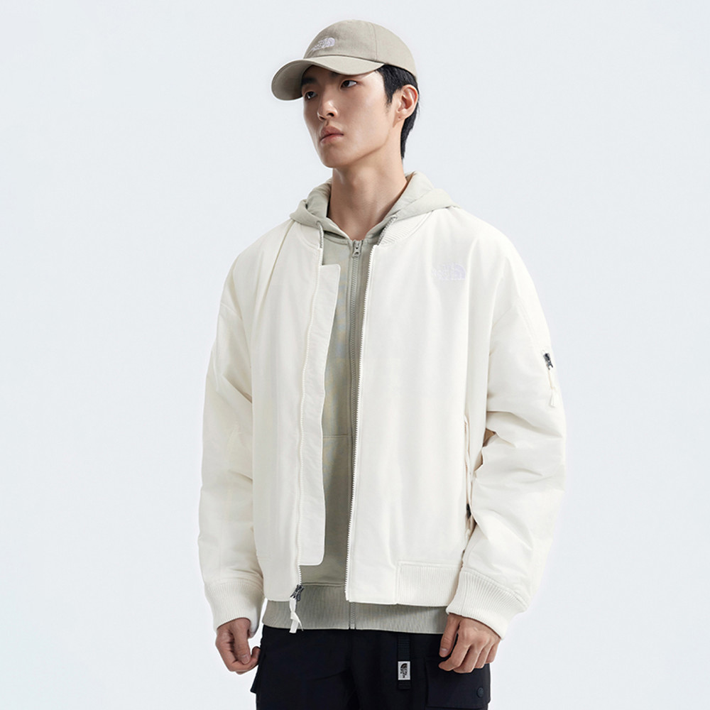 【10/25 00點週末限定】The North Face北面男款米白色DWR防潑水鋪棉外套｜88XZQLI
