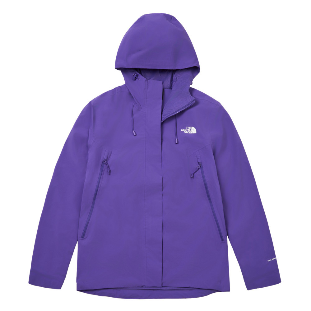 【10/25 12點週末限定】The North Face北面女款紫色DWR防潑水輕量風衣｜89Y2NL4