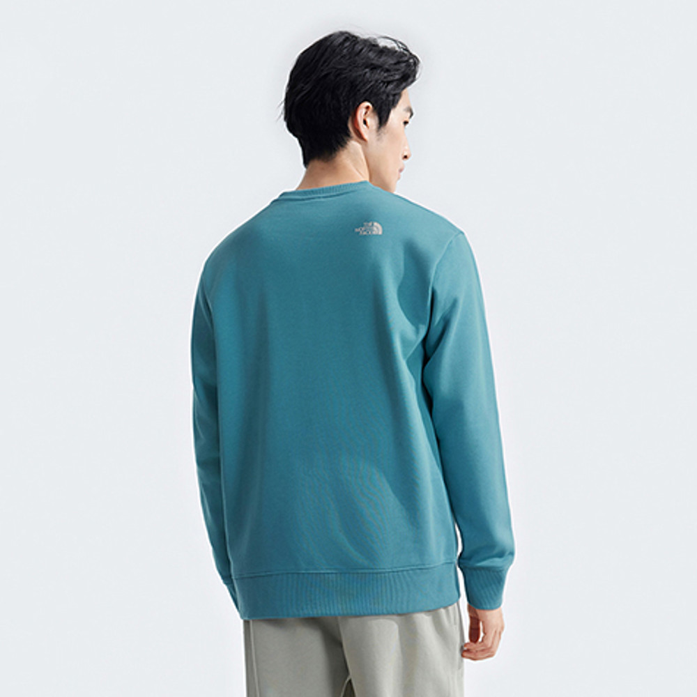 【10/25 00點週末限定】The North Face北面男款藍色長袖大學T｜8AT71OM