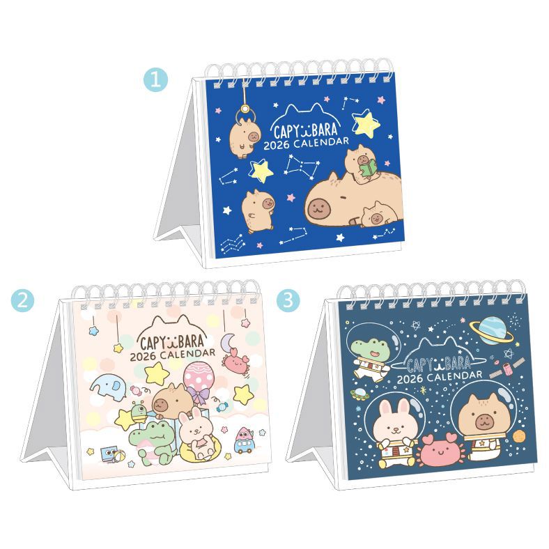 水豚 2026年 桌曆(小)(隨機出貨)