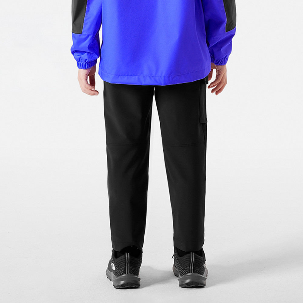 The North Face北面兒童黑色DWR防潑水戶外徒步長褲｜87Z1JK3