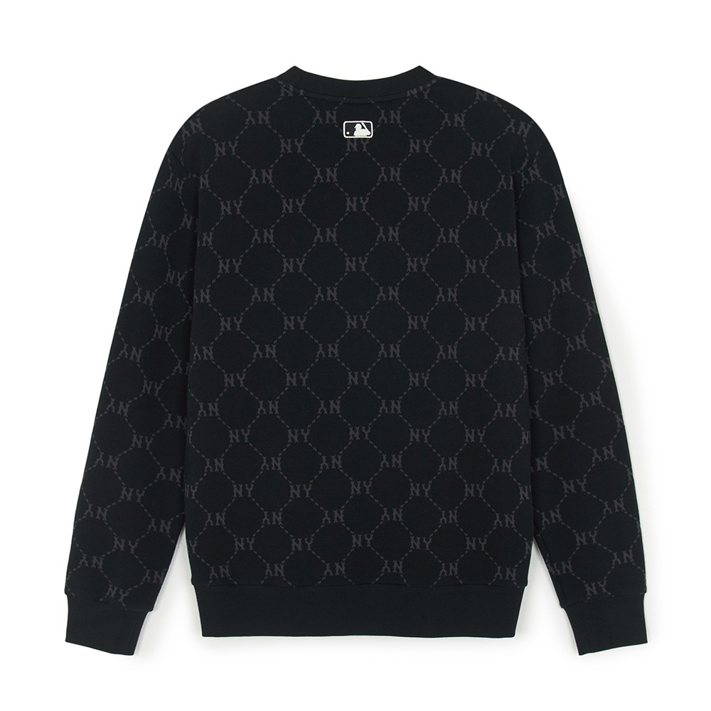 MLB 小Logo長袖大學T Monogram系列 紐約洋基隊 (3AMTM1254-50BKS)