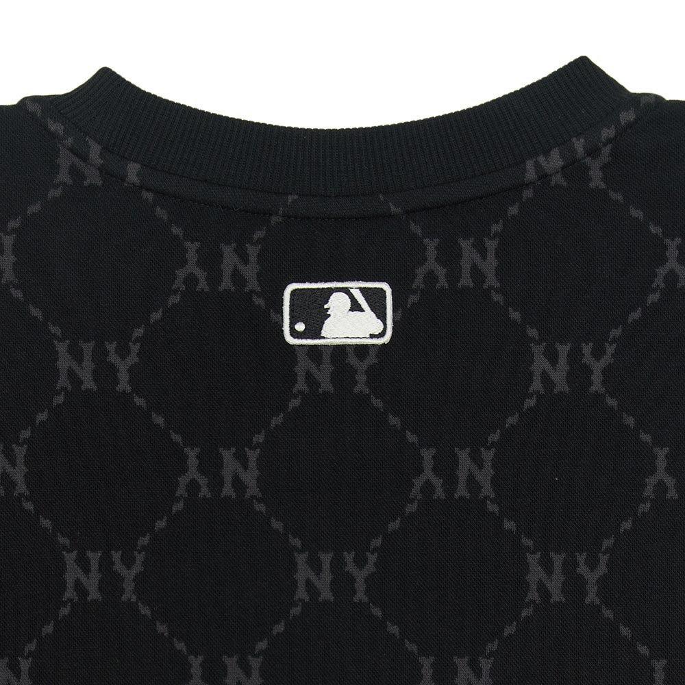 MLB 小Logo長袖大學T Monogram系列 紐約洋基隊 (3AMTM1254-50BKS)