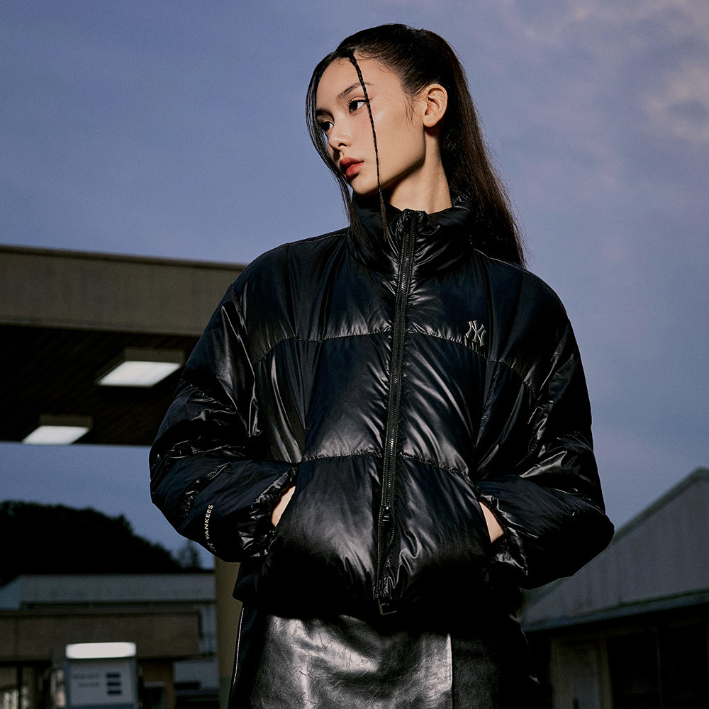 MLB Korea MLB 女版鴨絨外套 羽絨外套 紐約洋基隊 (3FDJB2056-50BKS)－暢動