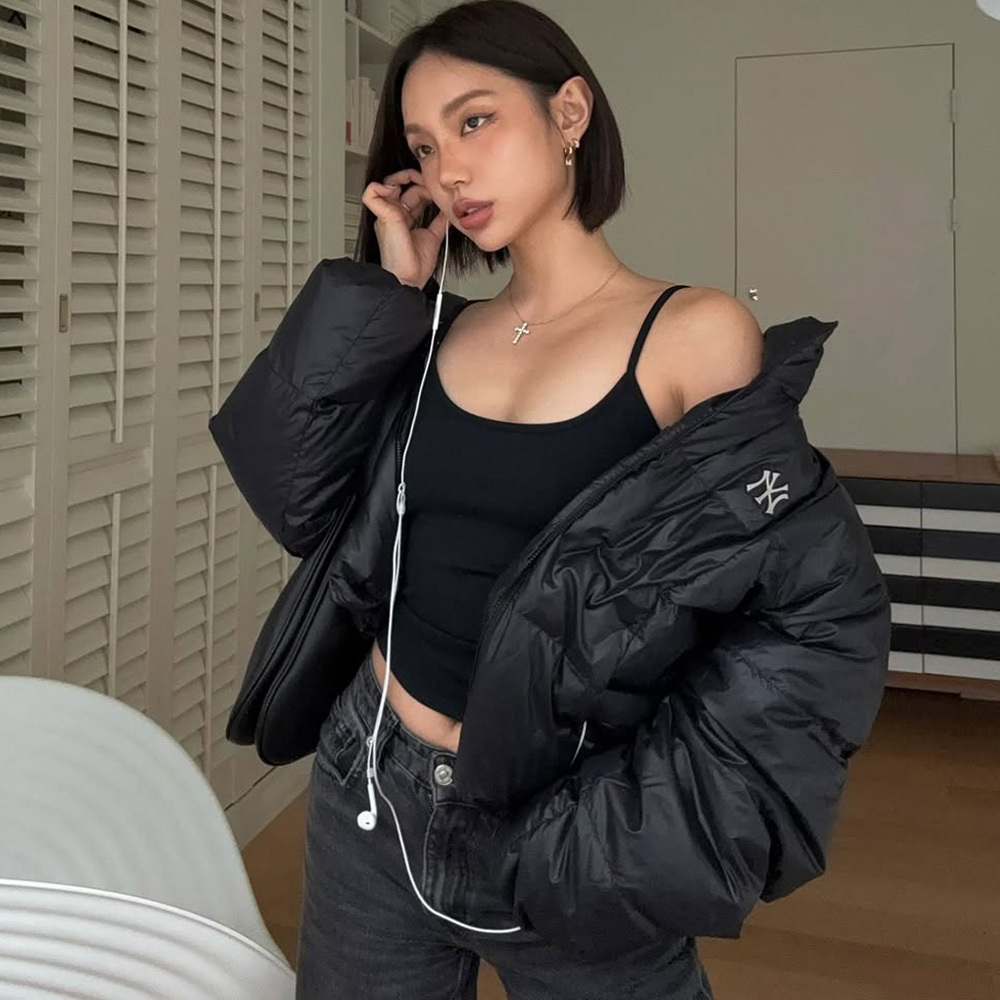 MLB 女版鴨絨外套 羽絨外套 紐約洋基隊 (3FDJB2056-50BKS)