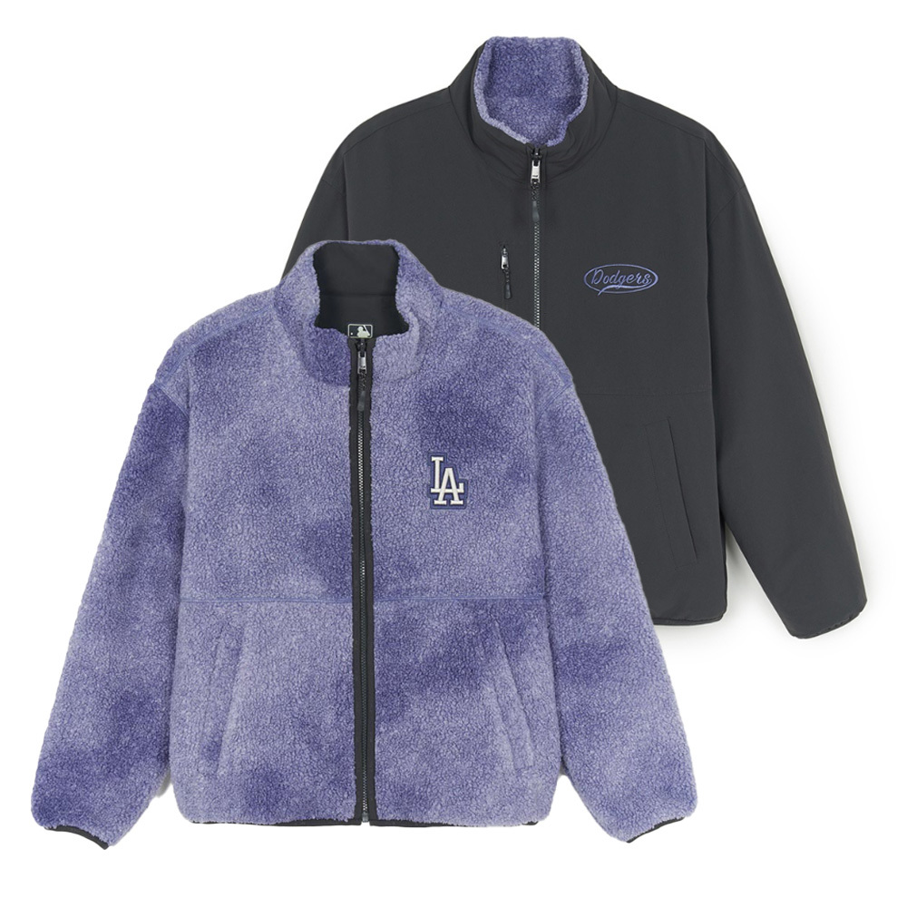 MLB Korea MLB 羊羔絨 雙面外套 兩面穿外套 洛杉磯道奇隊 (3AFDB0456-07VOL