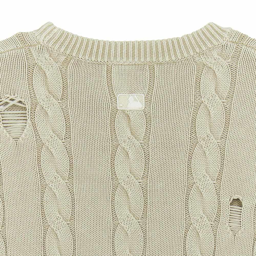 MLB 女版針織上衣 Varsity系列 波士頓紅襪隊 (3FKPV0354-43SAL)