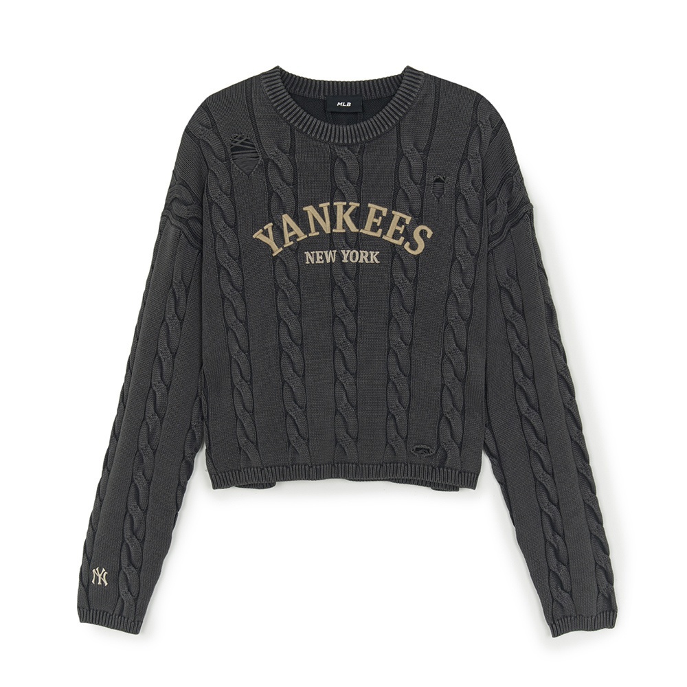 MLB Korea MLB 女版針織上衣 Varsity系列 紐約洋基隊 (3FKPV0354-50CGS)｜
