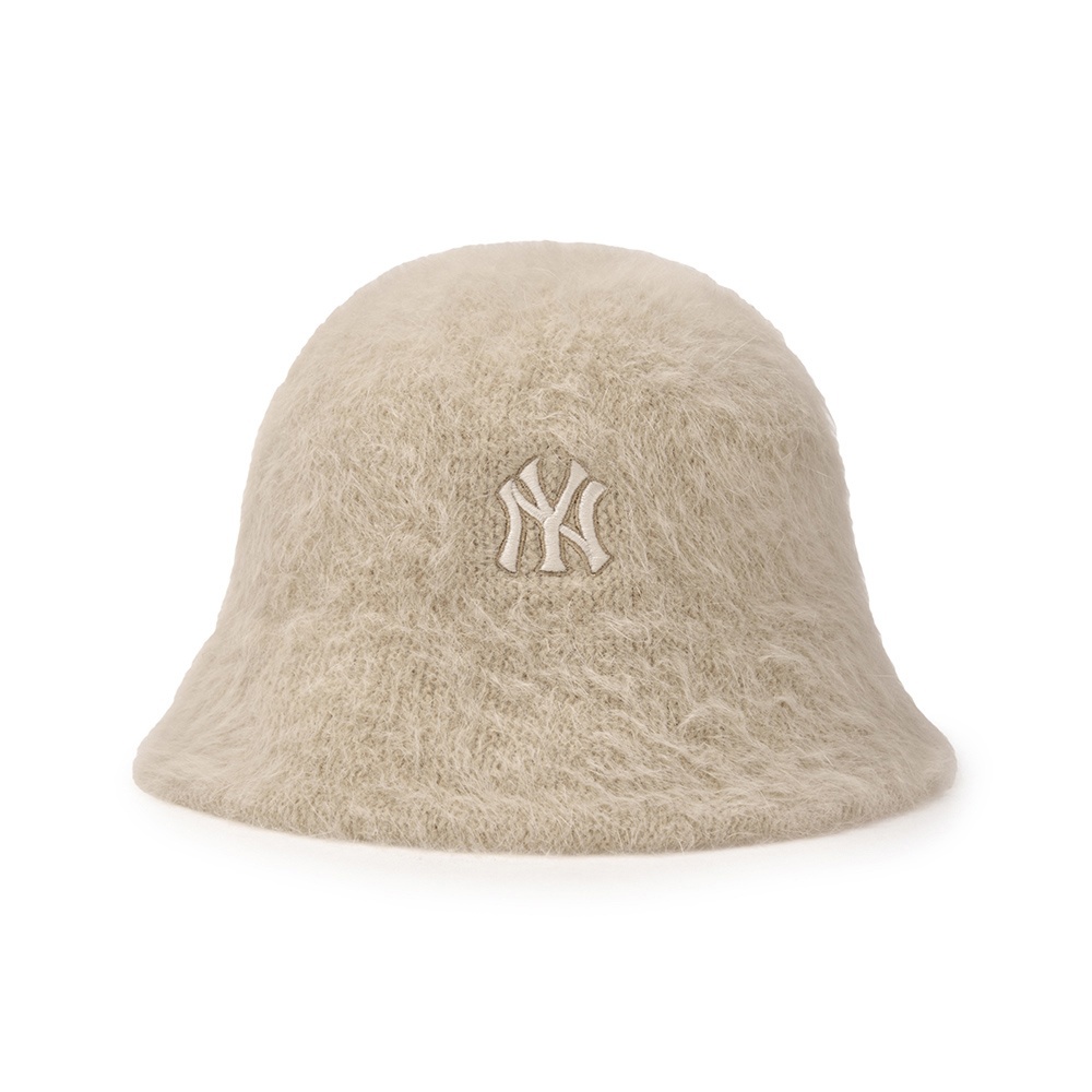 MLB 安哥拉兔毛圓頂漁夫帽 紐約洋基隊 (3AHTB0856-50BGL)
