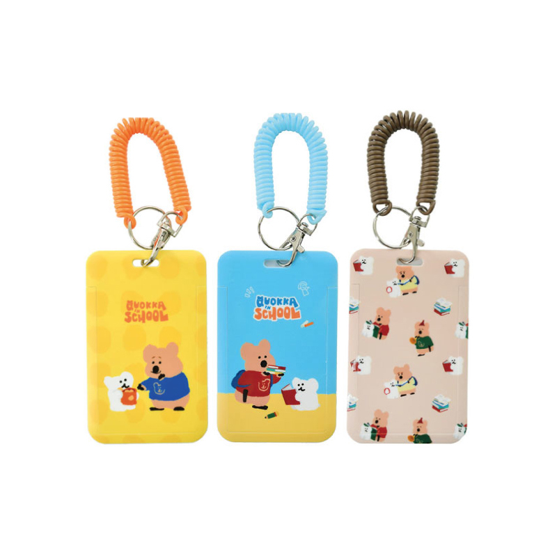 呆萌町DINOTAENG 直式滑蓋卡夾(附彈簧勾扣)-零食款/夥伴款/讀書款