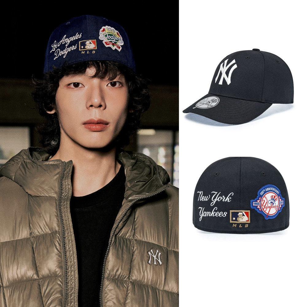 MLB 硬頂棒球帽 全封帽 紐約洋基隊 (3ACPBB25N-50BKS)