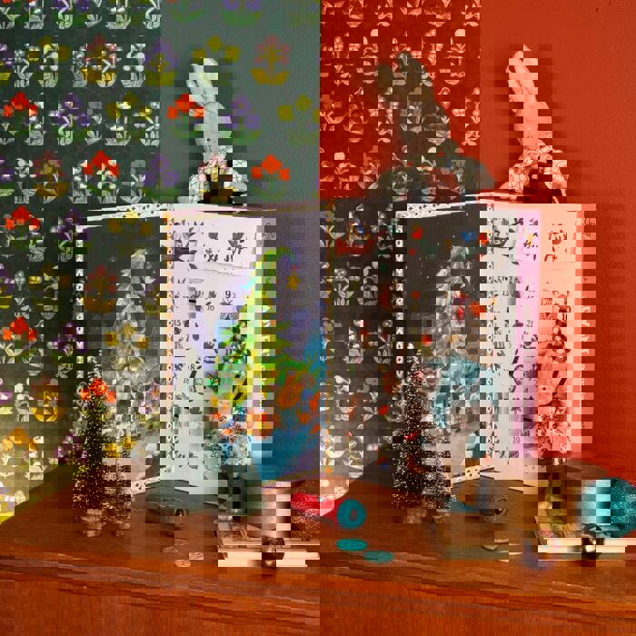 【預購】法國 Moulin Roty 米努奇卡斯 聖誕倒數故事投影禮盒