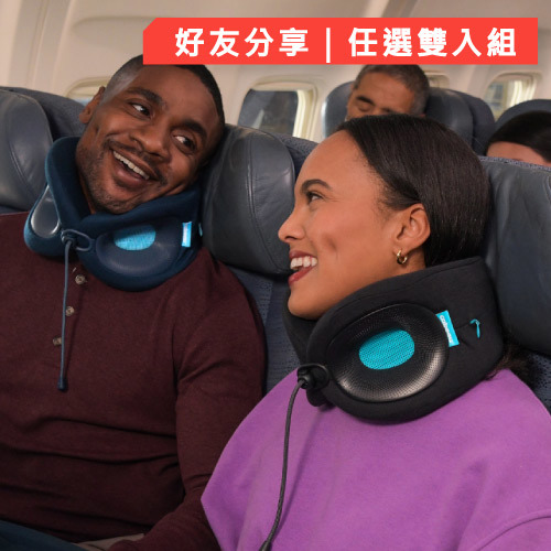 【Cabeau】旅行用記憶棉頸枕 Evolution Ｘ頸枕 - 任選雙入組