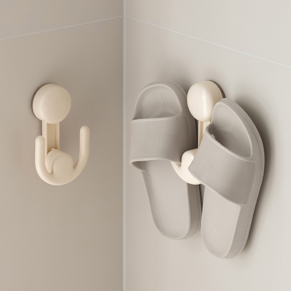 懶角落吸盤伸縮拖鞋架