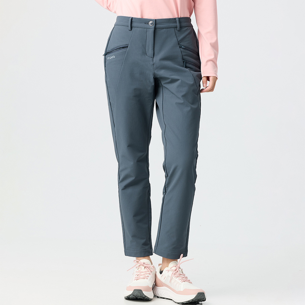 女款石墨烯輕保暖長褲(A1PA2506W暗藍/保暖長褲/保暖褲)